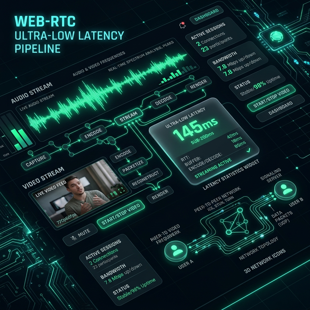 Secure Sub-200ms WebRTC Intercom Fleet for Emergency Crews